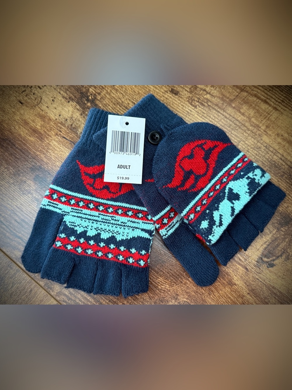 Disney Mickey Mouse Convertible Mittens / Fingerless Gloves – Adult (NWT)